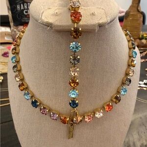 TOVA Oakland necklace and Izzy bracelet matching set